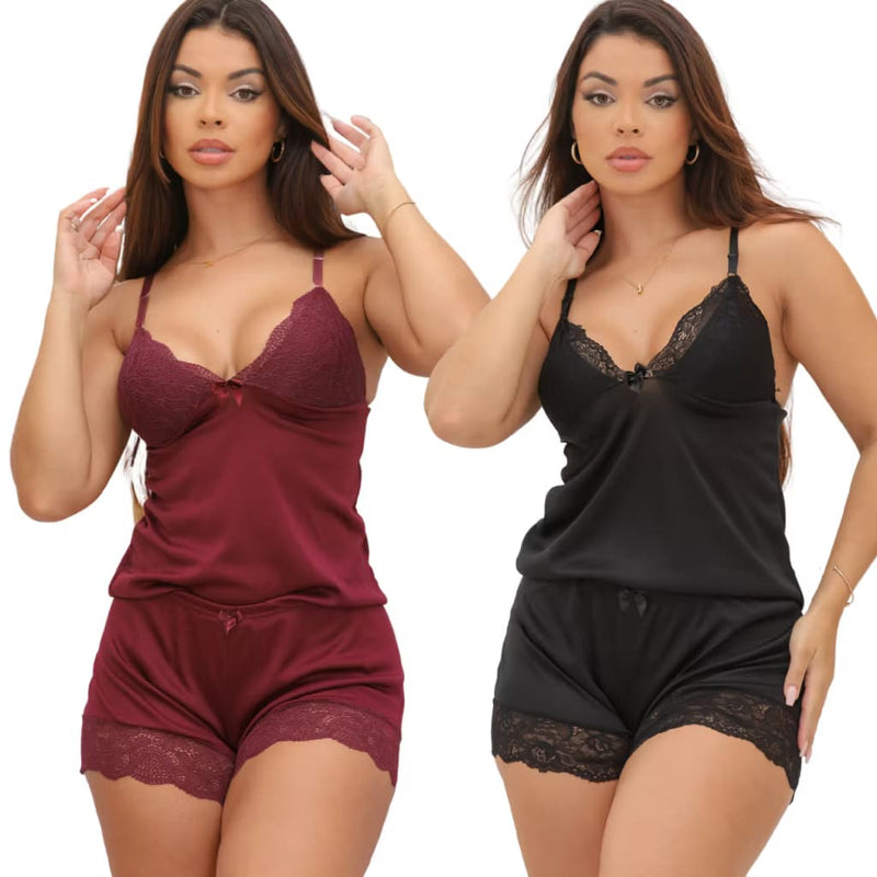 kit 2 baby doll sensual luxo confortável